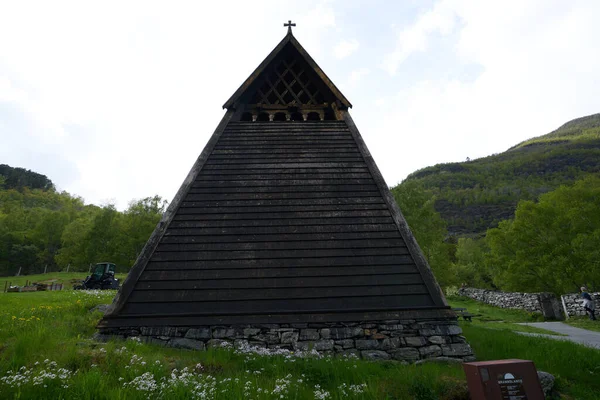 Igreja Borgund Stave Construído 1180 1250 Noruega — Fotografia de Stock