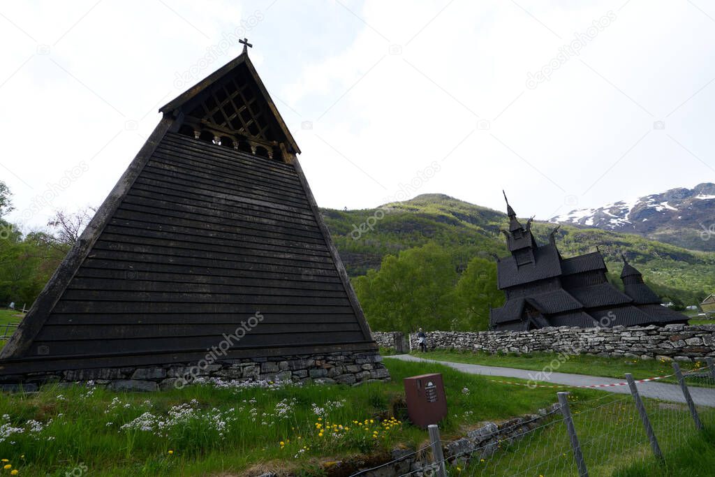 Borgund Stave church. Built in 1180 to 1250, Norway