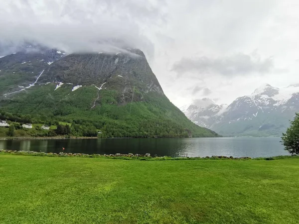 Идиллический Пейзаж Hjelle Stryn Norway — стоковое фото