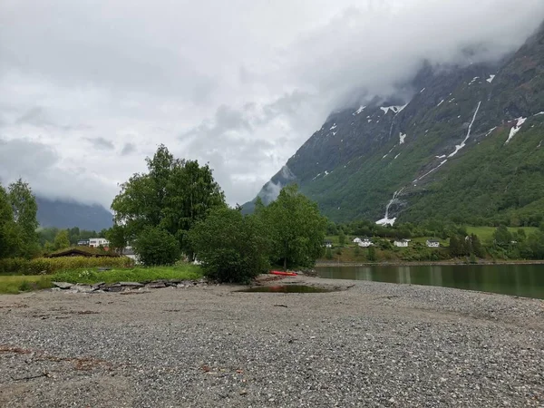 Hjelle Stryn Norveç Teki Idyllic Manzarası — Stok fotoğraf