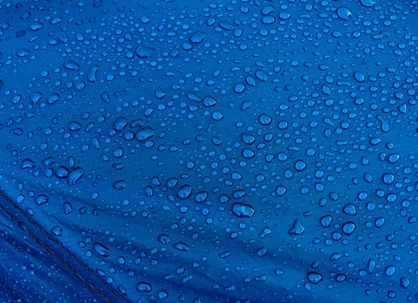 Water Drops Waterproof Membrane Fabric Morning Dew Tent — Stock Photo, Image