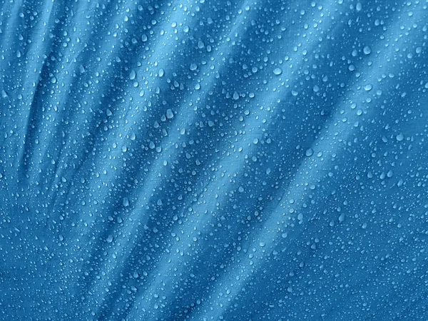Gotas Água Tecido Membrana Impermeável Orvalho Manhã Tenda — Fotografia de Stock