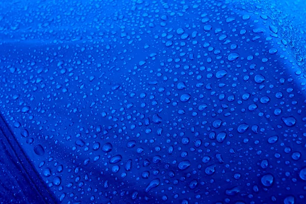 Wassertropfen Auf Wasserdichtem Membrangewebe Morgentau Zelt — Stockfoto