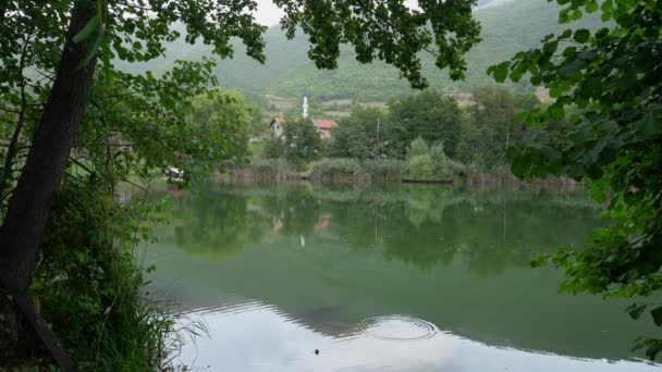Grote Hodzica Zdrimacko Lake Gornji Vakuf Uskoplje Bosnië Herzegovina — Stockvideo