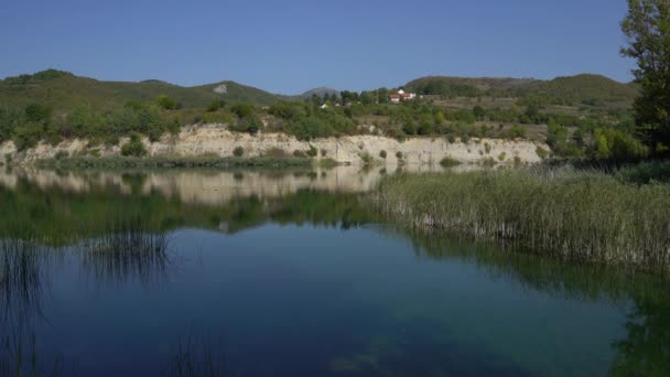 Zanesovici Lake Bugojno Bosnië Herzegovina — Stockvideo