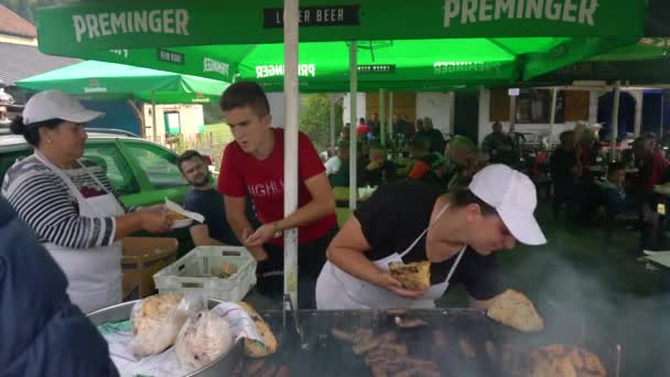 Feira Gado Celebração Turbe Bih Setembro 2021 Cevap Bósnio — Vídeo de Stock