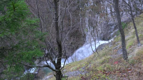 Waterfall Kozica Vlasic Mountain Bosnia Herzegovina — Stock Video