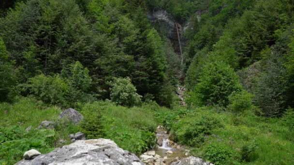 Cachoeira Sastavac Montanha Vlasic Bósnia Herzegovina — Vídeo de Stock