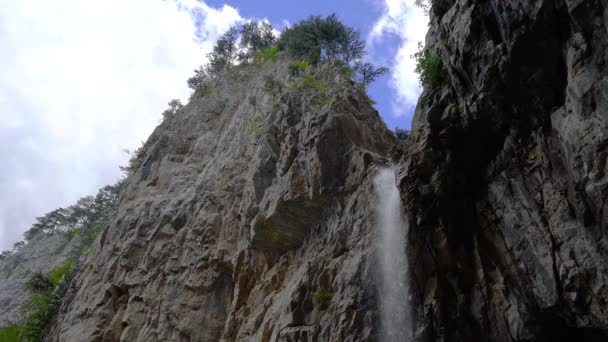 Grande Cachoeira Ilomska Montanha Vlasic Bósnia Herzegovina — Vídeo de Stock