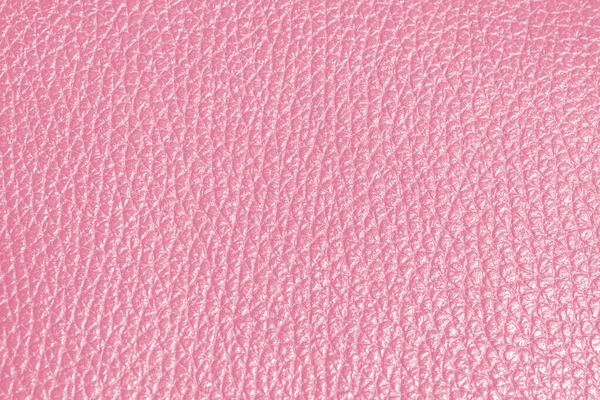 Genuine Leather Pink Color Natural Textured Leather Background Copy Space — Stock Photo, Image