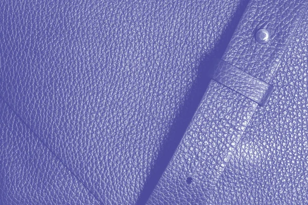 Genuine Leather Lavender Very Peri Color Very Peri Trendy Color — Stock Photo, Image