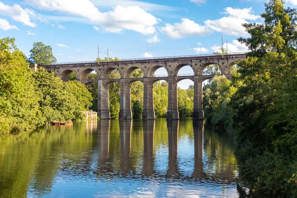 Railway Viaduct Enz River Built 1853 Karl Von Etzel Sunny Stock Photo