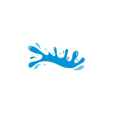 Su Sıçratma logo vektör resimleme tasarımı 