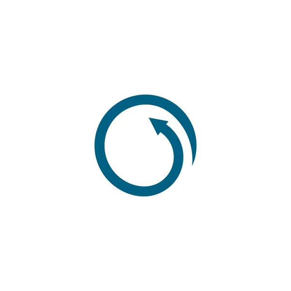 Frecce Cerchio Vettoriale Illustrazione Icona Logo Template Design — Vettoriale Stock