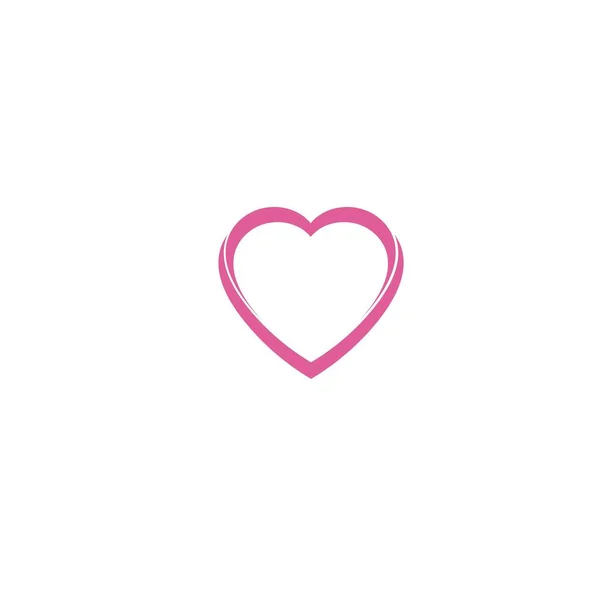 Design Ilustração Ícone Vetor Logotipo Amor Modelo —  Vetores de Stock