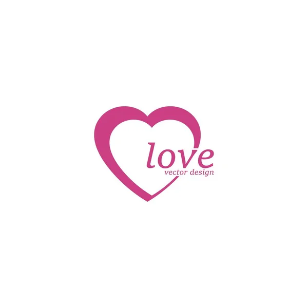 Love Logo Vektorové Ikony Ilustrační Design Šablony — Stockový vektor
