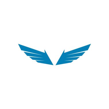 kanat logo şablon vektör resimleme tasarımı