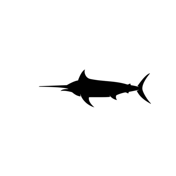 Swordfish Logotipo Vetor Ícone Ilustração Design —  Vetores de Stock