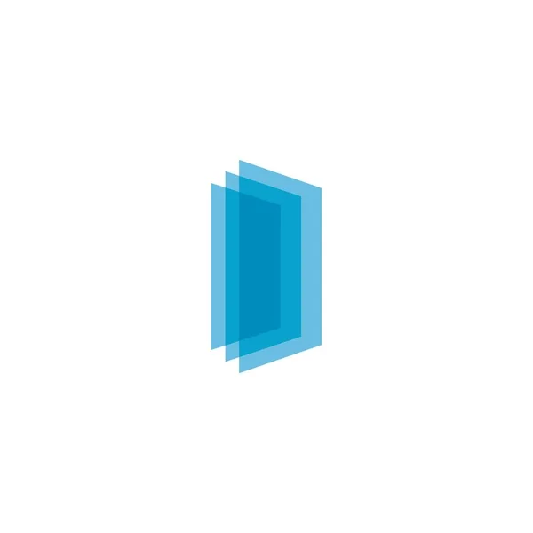 Glas Logo Vector Pictogram Illutratie Ontwerp — Stockvector