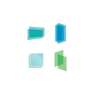 sign of glass logo vector icon illustration design 