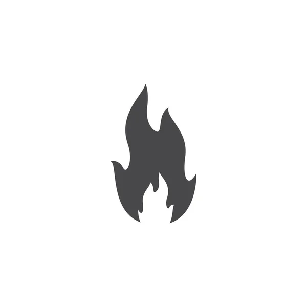 Brand Vlam Logo Template Vector Icoon Olie Gas Energie Logo — Stockvector