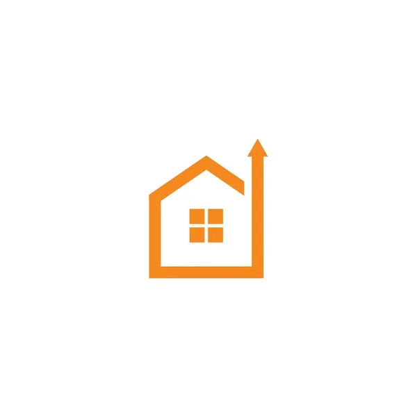 Home Arrow Logo Vector Icon Illustration Design — Stockvector