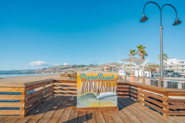 Pismo Beach California Abd Aralık 2021 Pismo Beach Pier Plaza — Stok fotoğraf