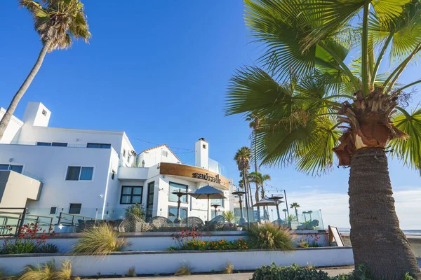 Pismo Beach Californië Verenigde Staten December 2021 Sandcastle Hotel Ligt — Stockfoto