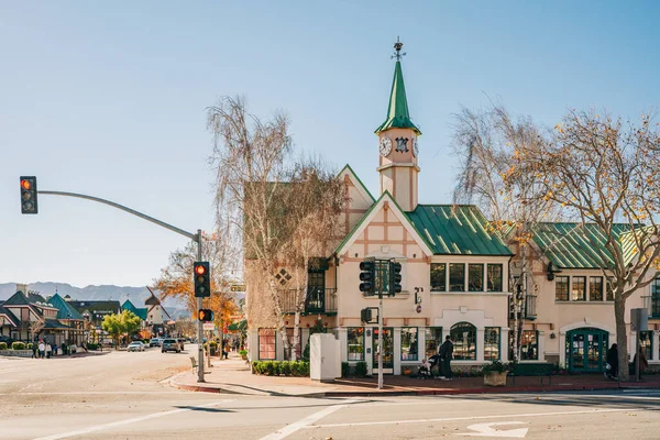 Solvang California Usa December 2021 Solvang Utcára Néző Városi Élet — Stock Fotó