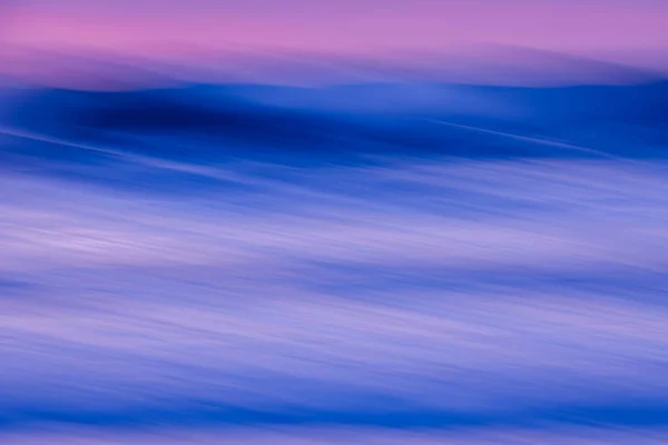 Abstrakt Hav Vid Solnedgången Stormiga Havet Vågor Och Rosa Himmel — Stockfoto