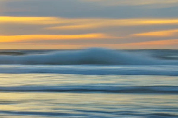 Bouřlivé Moře Při Západu Slunce Abstraktní Přímořské Pozadí Měkké Světle — Stock fotografie