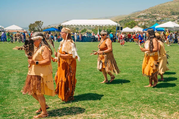 Malibu Califórnia Eua Abril 2022 Powwow Anual Powwow Intertribal Gathering — Fotografia de Stock