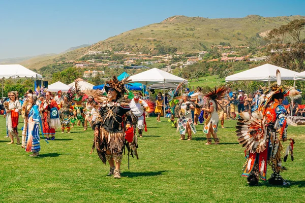 Malibú California Abril 2022 Powwow Annual Powwow Intertribal Gathering Malibu —  Fotos de Stock