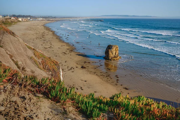Praia Areia Larga Oceano Pacífico Praia Pismo Costa Central Califórnia — Fotografia de Stock