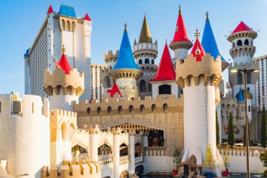 Las Vegas, Nevada, USA - May 4, 2022. Excalibur Hotel and Casino,  is located central on the Las Vegas Strip