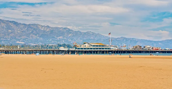 Santa Barbara California Usa August 2022 Santa Barbara Beach Wharf — Φωτογραφία Αρχείου