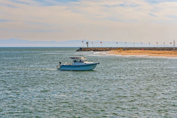 Santa Barbara California Usa August 2022 Santa Barbara Harbor Boat — ストック写真