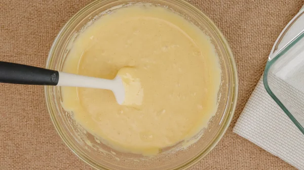 Gâteau Aux Pommes Avec Recette Base Biscuit Étape Par Étape — Photo