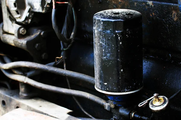 Eski vintage dizel motor parçaları — Stok fotoğraf