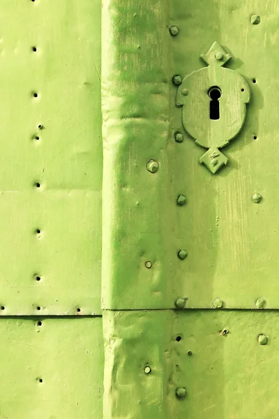 Old metal vintage door — Stock Photo, Image