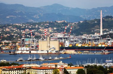 La spezia ligurian kıyısında, İtalya, Avrupa