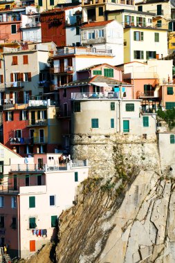 günbatımı ışığı manarola, cinque terre, İtalya