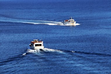 Ligurya Denizi, cinque terre, İtalya, Avrupa tekne