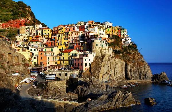 Manarola falu, Cinque Terre, Olaszország — Stock Fotó