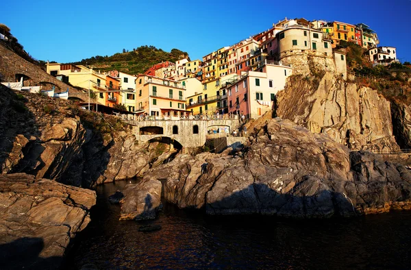 Manarolan kylä, Cinque Terre, Italia — kuvapankkivalokuva