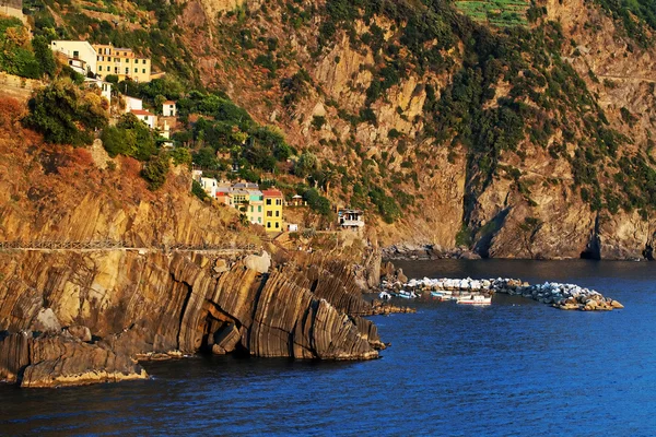 Wybrzeże Liguryjskie, cinque terre, Włochy — Zdjęcie stockowe