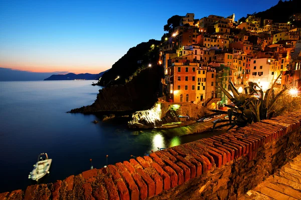 Riomaggiore Köyü, Cinque Terre, İtalya — Stok fotoğraf