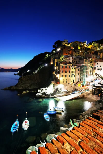Riomaggiore Köyü, Cinque Terre, İtalya — Stok fotoğraf