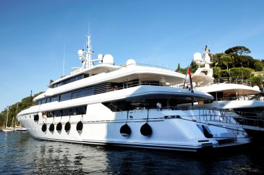 tekneler portofino Köyü, ligurian kıyısında, İtalya