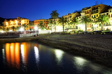 Sunset light in Santa Margherita Ligure, Italian Riviera, Europe